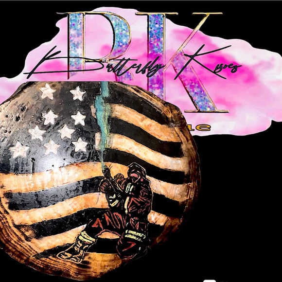 Fireman Wood Art - Picture 1 of 3